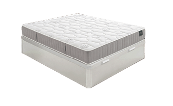 A bedroom with a bed, dresser, and mirror. The bed is a twin size and has a wooden headboard. A potted plant is on the dresser. AI generated content