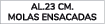 aL.23 cm. molas ensacadas