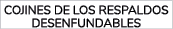 Cojines de los respaldos desenfundables