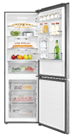 A refrigerator with a variety of food items and drinks inside. AI generated content