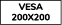 VESA 200x200