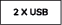 2 X USB
