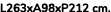 L263xA98xP212 cm.