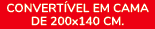 CONVERT VEL EM CAMA DE 200x140 CM.