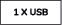 1 X USB