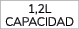 1,2L capacidad