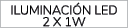 ILUMINACI N LED 2 X 1W