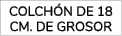 colch n de 18 cm. de grosor