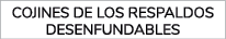Cojines de los respaldos desenfundables