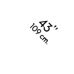 43’’ 109 cm.