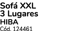 Sof XXL 3 Lugares HIBA C d. 124461