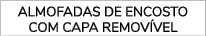almofadas de encosto com capa remov vel