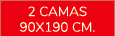 2 Camas 90x190 cm.