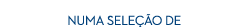  Numa sele o de