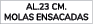 aL.23 cm. molas ensacadas