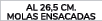 AL 26,5 CM. MOLAS ENSACADAS
