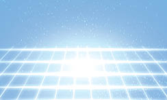 A purple grid pattern is displayed on a black background. AI generated content