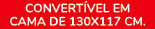 CONVERT VEL EM CAMA de 130x117 cm.