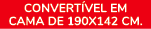 CONVERT VEL EM CAMA DE 190x142 CM.