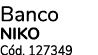 Banco NIKO C d. 127349