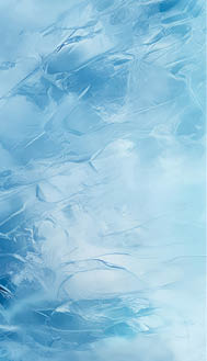 A blue and white painting of a cloudy sky. AI generated content