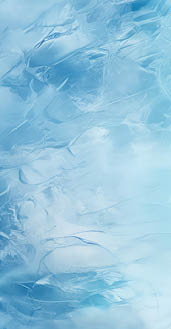A blue and white painting of a cloudy sky. AI generated content