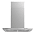 A black microwave with a flat screen display. AI generated content