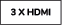 3 X HDMI