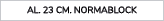 aL. 23 cm. NORMABLOCK