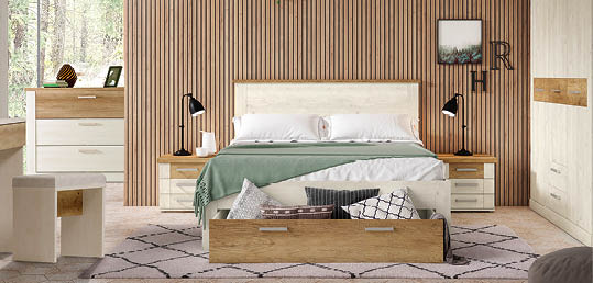 A bedroom with a bed, a potted plant, and a window. AI generated content