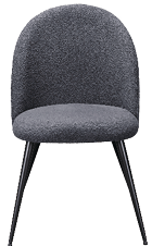 A blue chair with a wooden base and a cushion on the seat. AI generated content