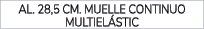 AL. 28,5 CM. MUELLE CONTINUO MULTIEL STIC
