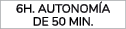 6h. autonom a de 50 min.