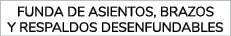 funda de asientos, brazos y respaldos desenfundables