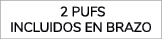  2 pufs incluidos en brazo
