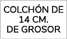 colch n de 14 cm. de grosor