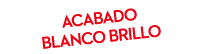 acabado blanco brillo