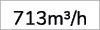 713m³/h