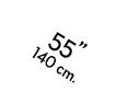 55” 140 cm.