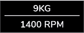 9kg 1400 RPM