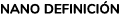 NANO definici n