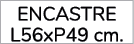encastre L56xP49 cm.