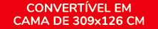 CONVERT VEL EM CAMA DE 309x126 cm