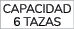 Capacidad 6 Tazas