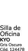 Silla de Oficina KYO Gris Oscuro C d. 124478
