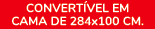 CONVERT VEL EM CAMA DE 284x100 cm.