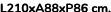 L210xA88xP86 cm. 