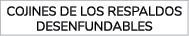 Cojines de los respaldos desenfundables