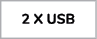 2 x USB