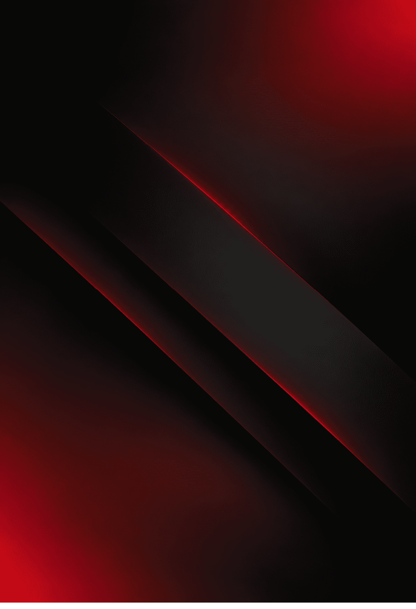 Fondo abstracto con tonos oscuros y l neas diagonales iluminadas en rojo. Descripci n generada con IA